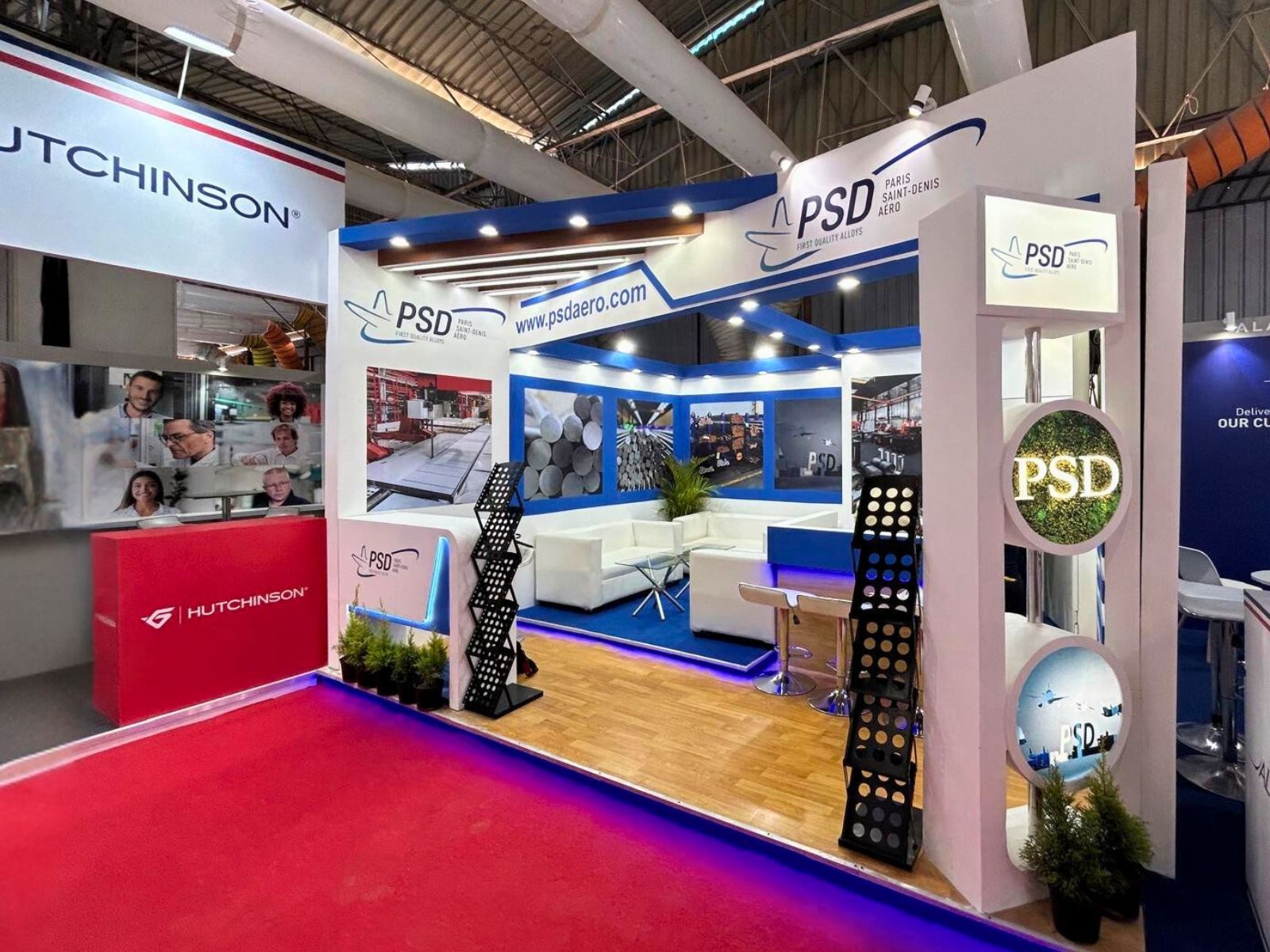 Stand de PSD AERO à l'Aero India 2025