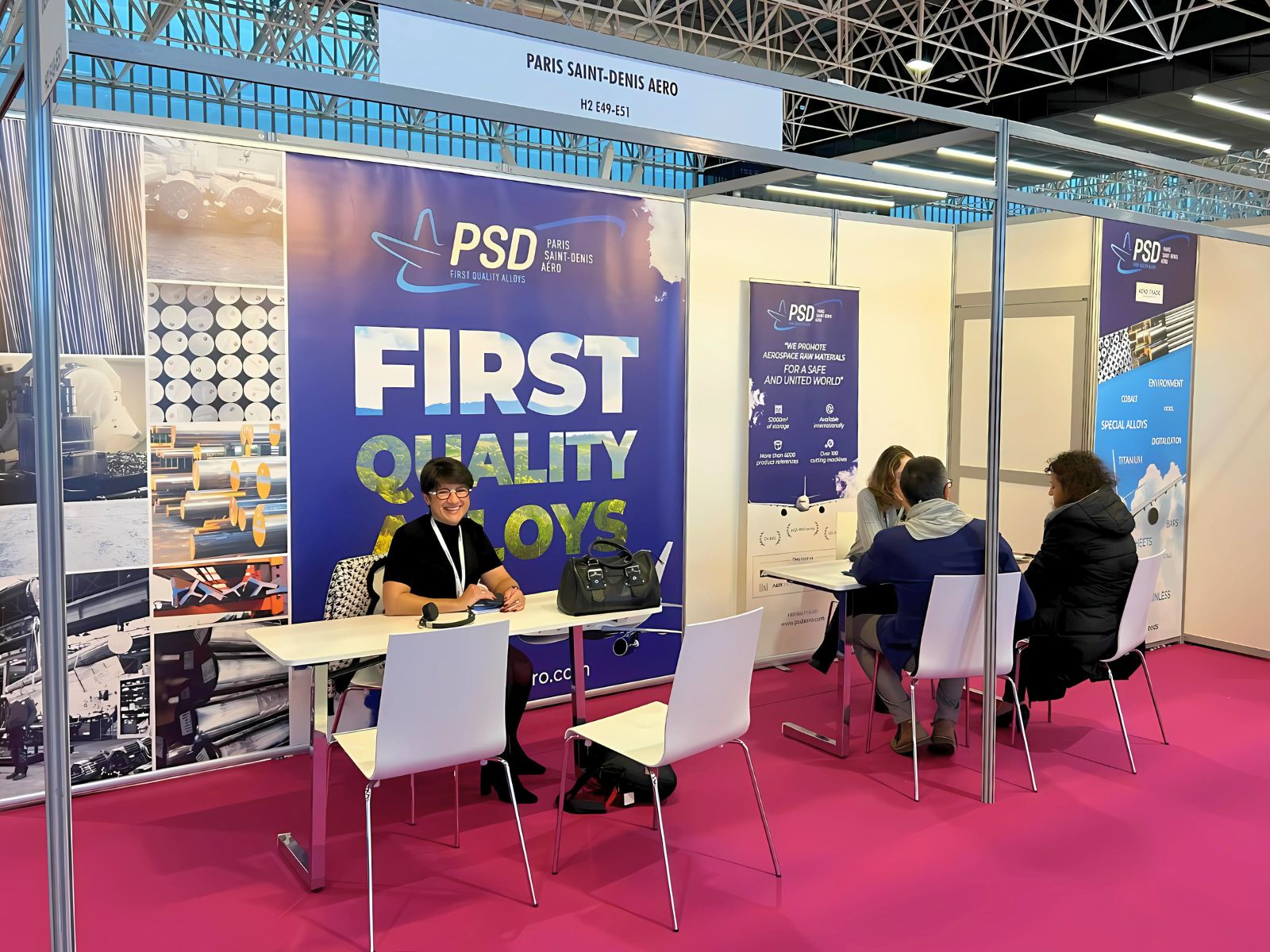 Team of PSD Aero at its stand at the 15th edition of Aeromart